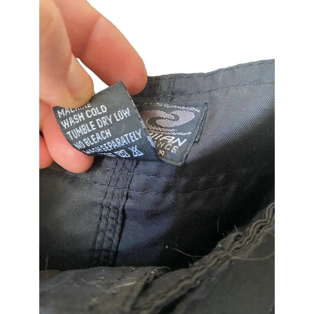 Hawaiian Performance Surfwear black‎ boardshorts swim trunks tropical men 42